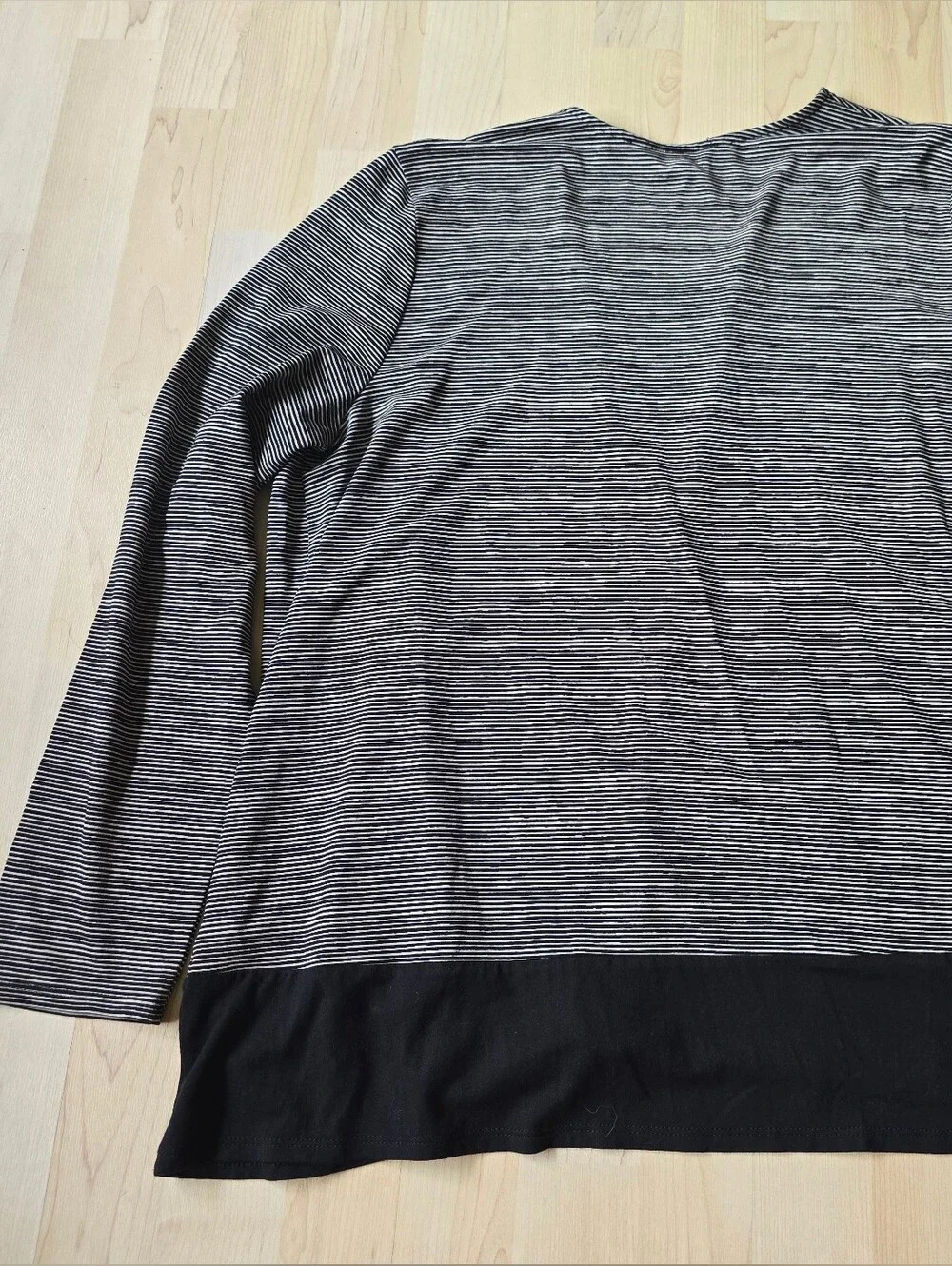 J.Jill Wearever Open Front Striped Long Sleeve Size Large